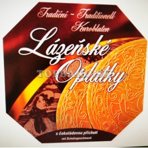 Kúpeľné oplátky čokoládové 175g - natierané